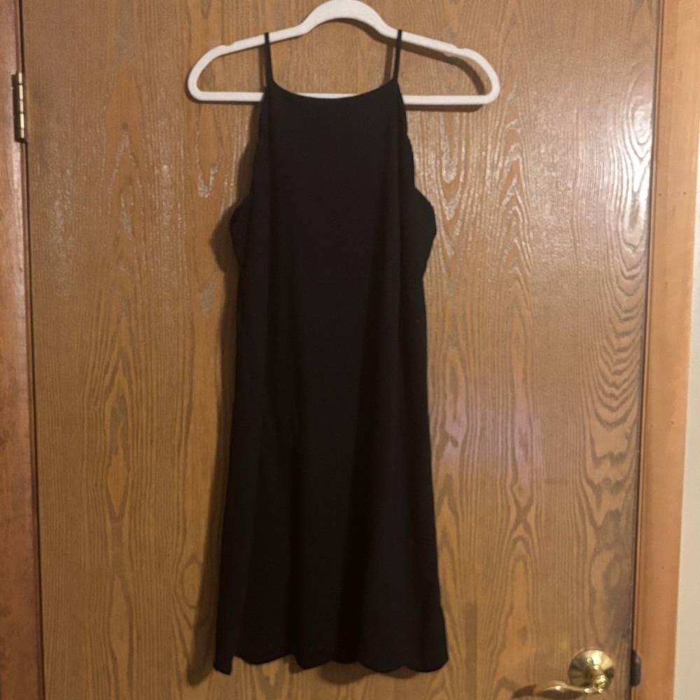 Design Lab Lord & Taylor Elegant Black Sleeveless Dress Size L